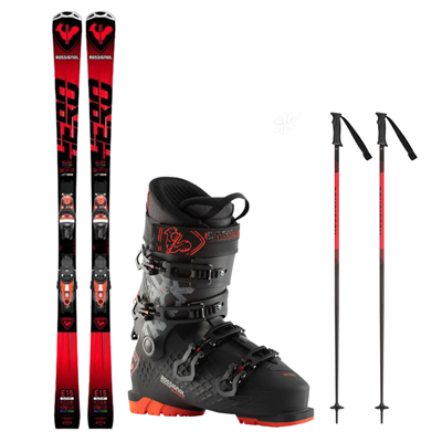 Schiuri Rossignol Hero Elite MT Ti C.A.M. Ghete de schi Konect + Rossignol Alltrack + bețe